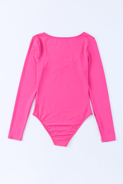 Scoop Neck Long Sleeve Bodysuit-Angel Casuals