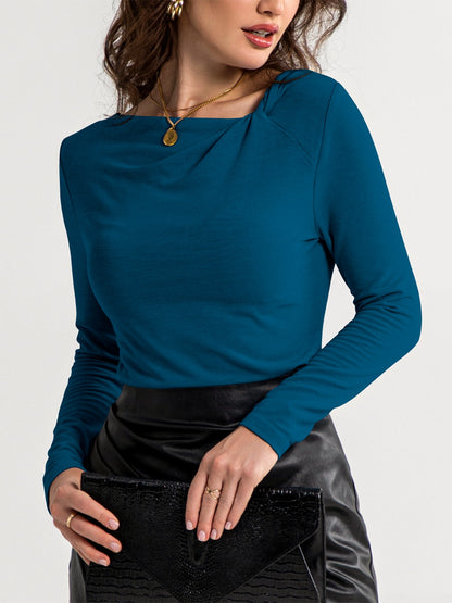 FAM-FAM Twisted Long Sleeve T-Shirt-Angel Casuals