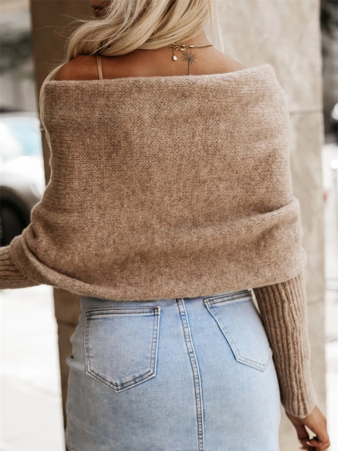 Long Sleeve Cropped Knit Top-Angel Casuals