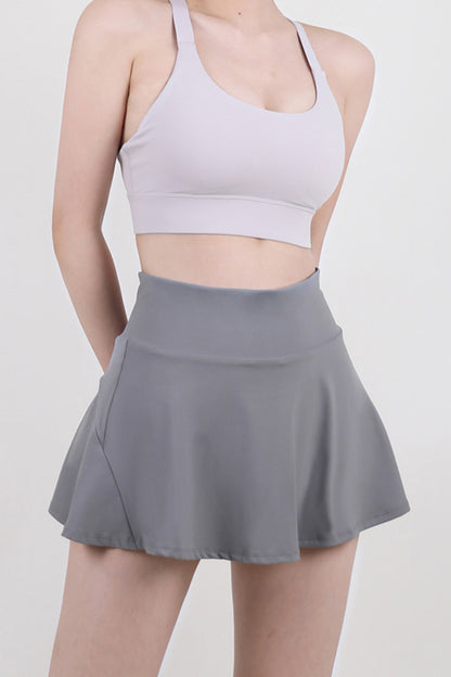 High Waist Pleated Active Skirt-Angel Casuals