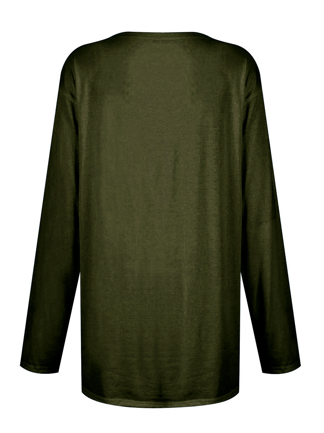 Full Size Pocketed Round Neck Long Sleeve T-Shirt-Angel Casuals
