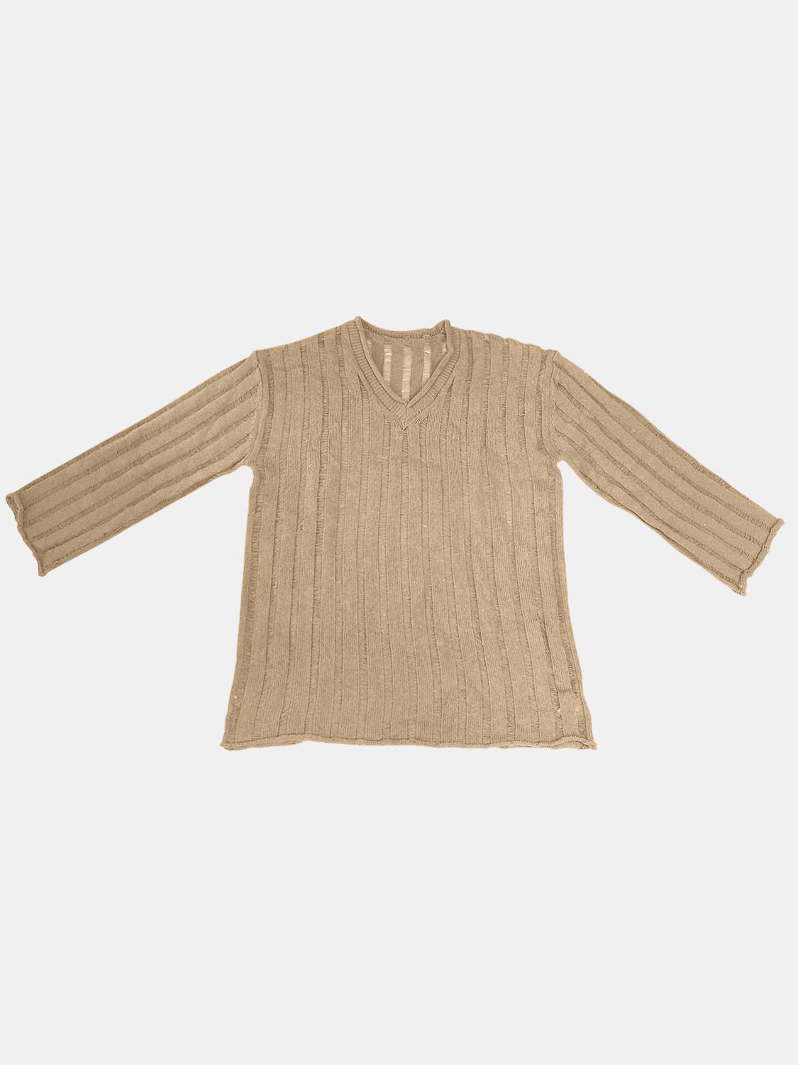 V-Neck Long Sleeve Sweater-Angel Casuals