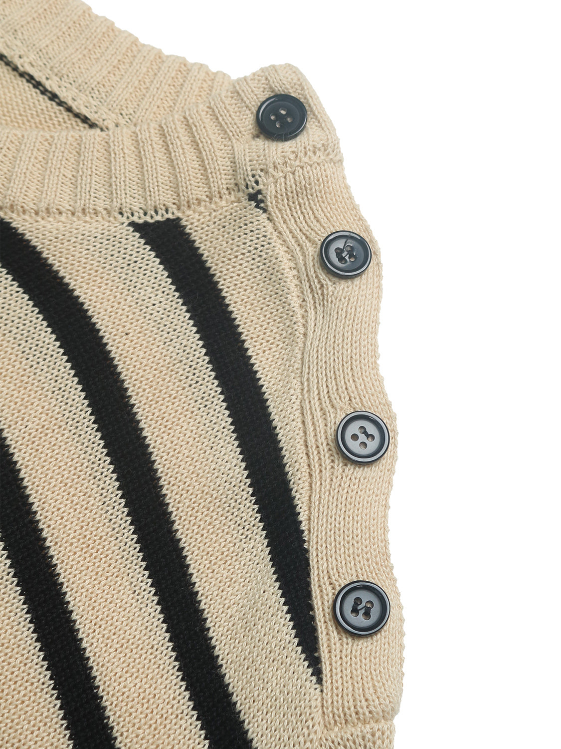 Perfee Striped Round Neck Long Sleeve Knit Top-Angel Casuals