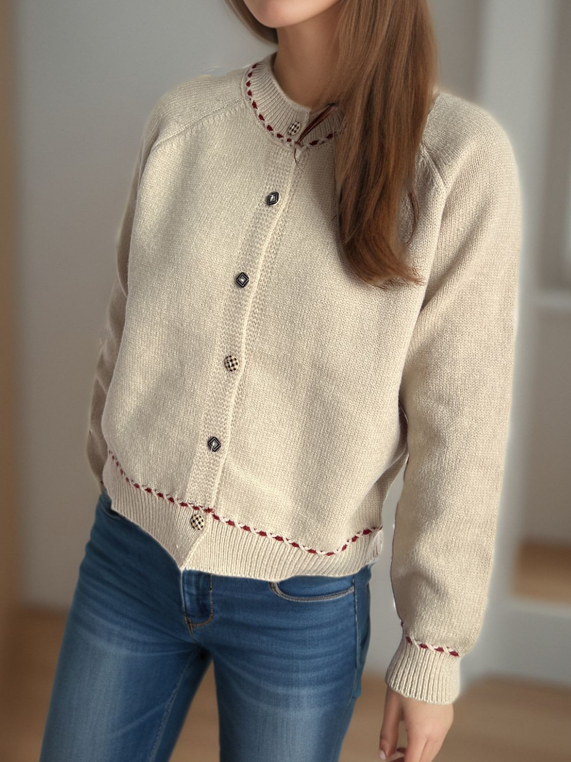 Button Down Long Sleeve Cardigan-Angel Casuals