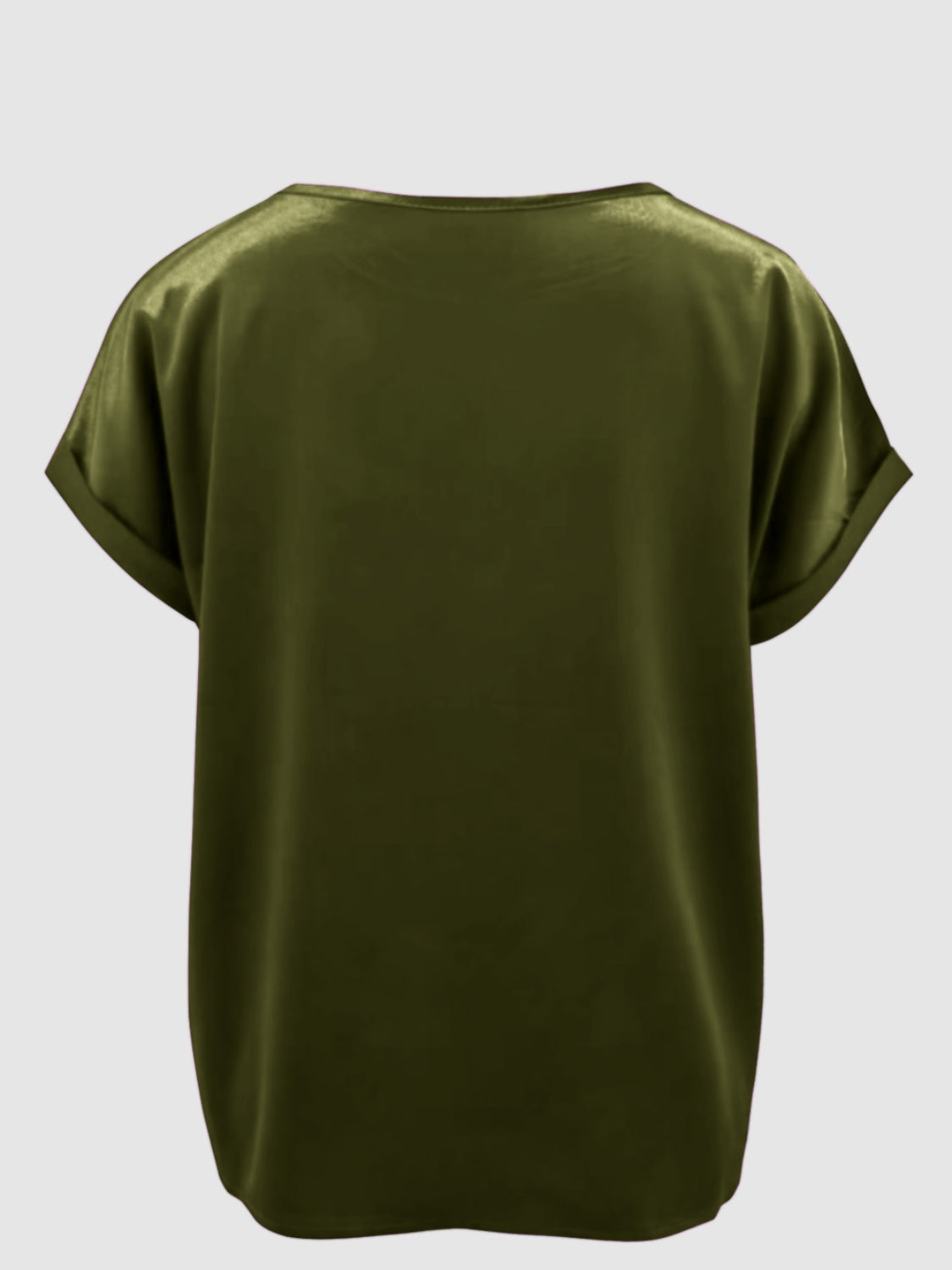 Round Neck Short Sleeve T-Shirt-Angel Casuals