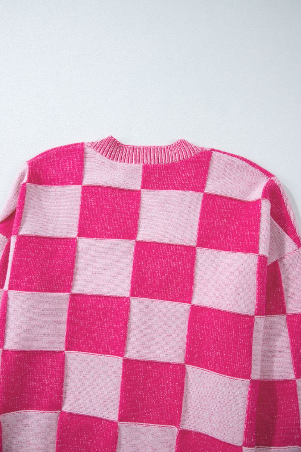 Checkered V-Neck Long Sleeve Cardigan-Angel Casuals