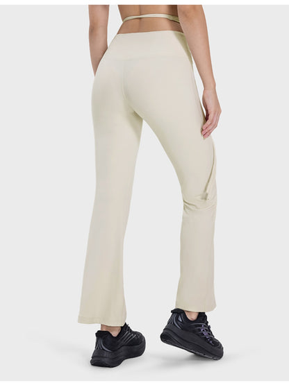 Tied Mid-Rise Waist Active Pants-Angel Casuals