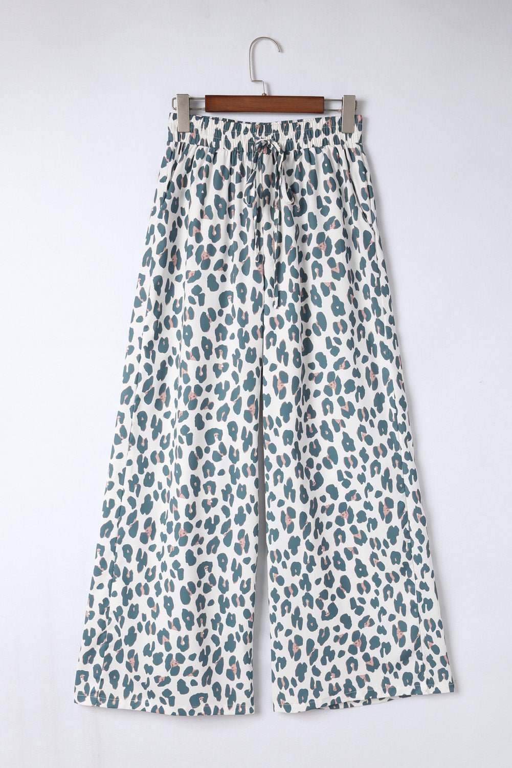 Leopard Drawstring Waist Culottes-Angel Casuals