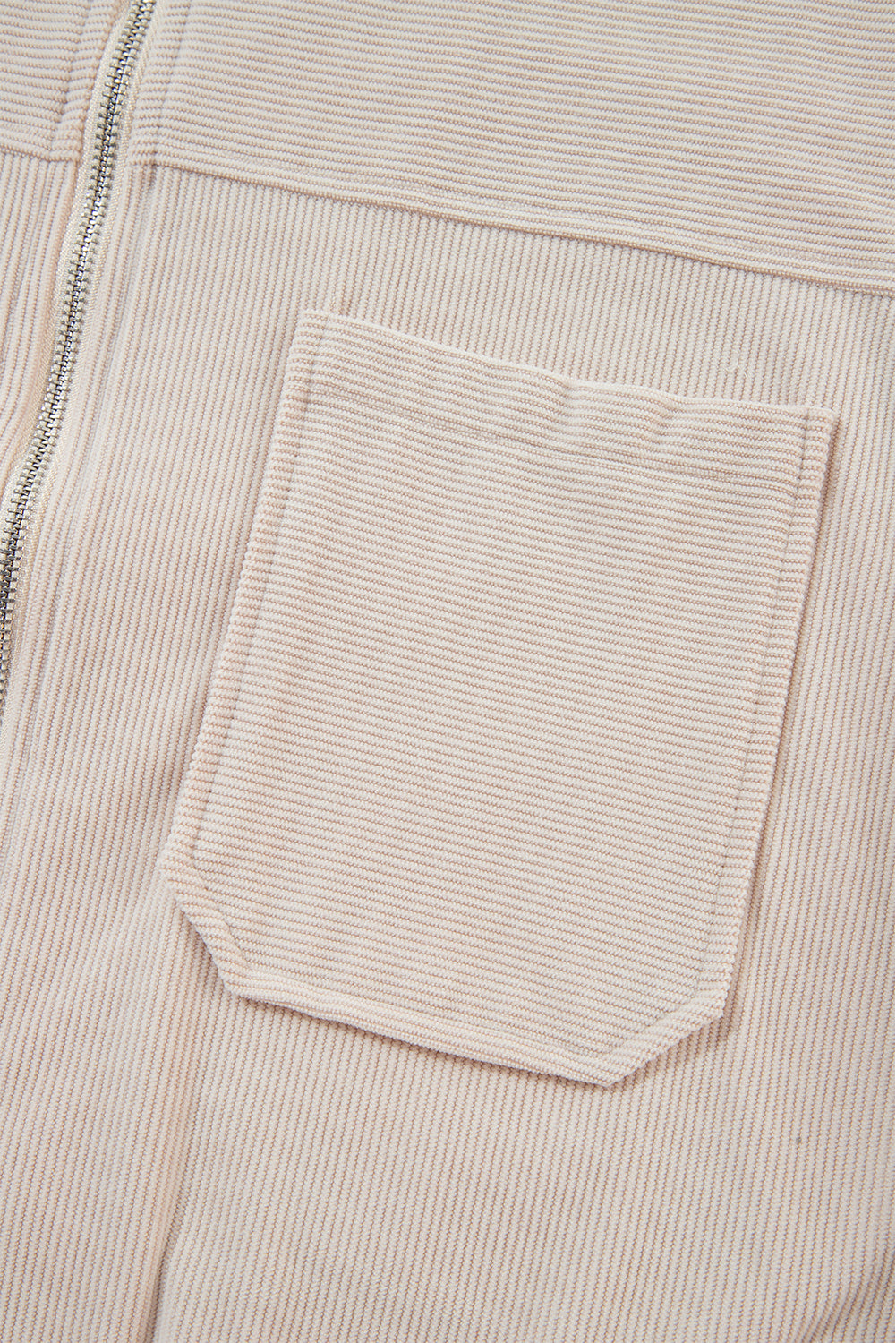 Pocketed Zip Up Long Sleeve Hooded Jacket-Angel Casuals