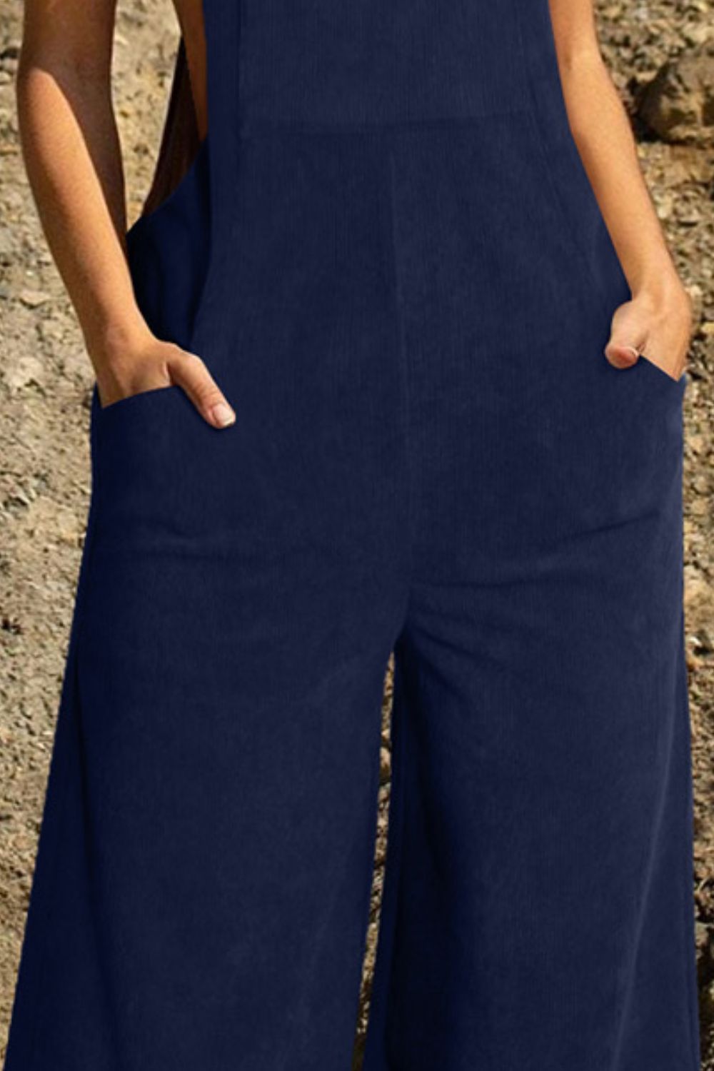 Pocketed Wide Leg Overall-Angel Casuals