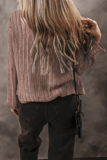 Button Up Long Sleeve Cardigan-Angel Casuals
