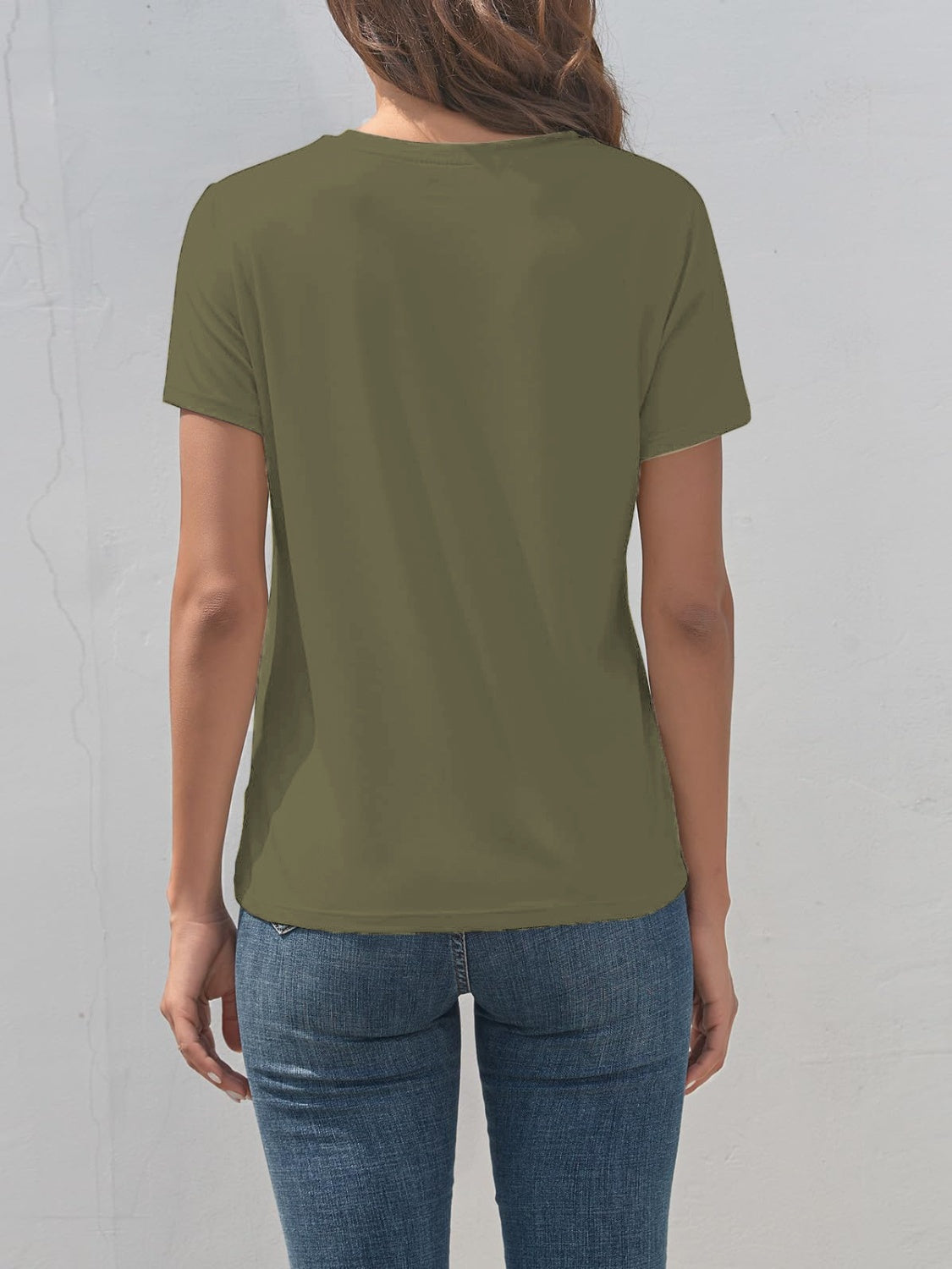 Dog Graphic Round Neck T-Shirt-Angel Casuals