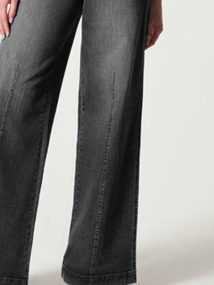 Wide Leg Long Jeans-Angel Casuals