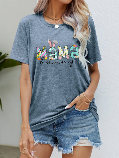 MAMA BUNNY Easter Graphic Tee-Angel Casuals