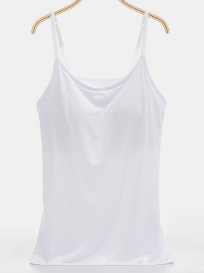 Scoop Neck Adjustable Strap Cami-Angel Casuals