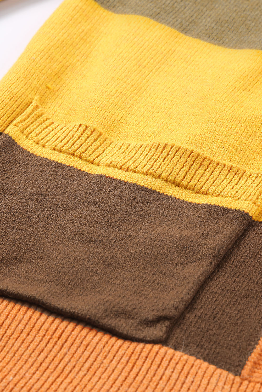 Open Front Color Block Cardigan-Angel Casuals