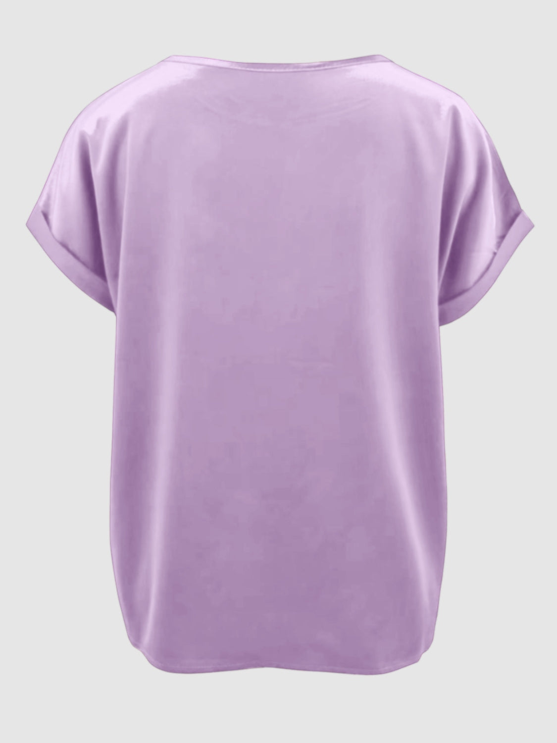Round Neck Short Sleeve T-Shirt-Angel Casuals