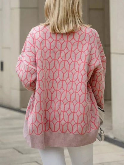Button Up Long Sleeve Cardigan-Angel Casuals