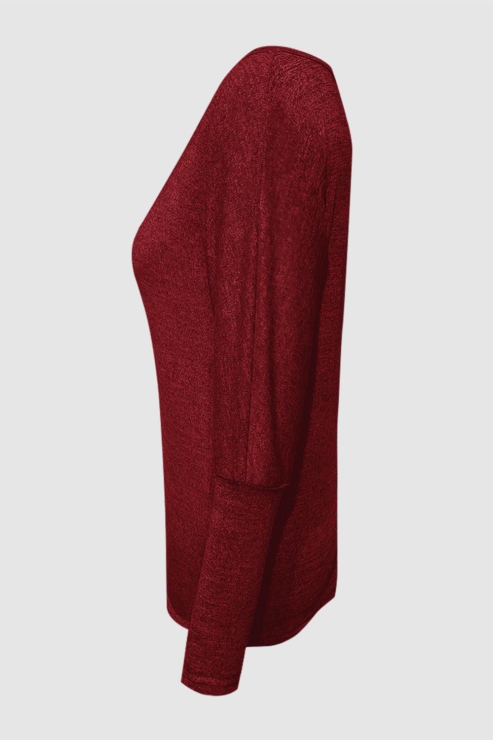 Cutout Round Neck Long Sleeve T-Shirt-Angel Casuals