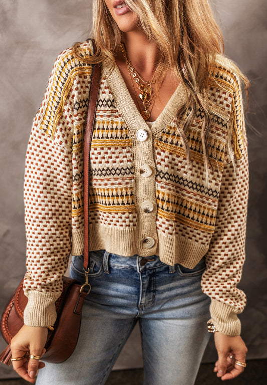 Button Down Long Sleeve Cardigan-Angel Casuals