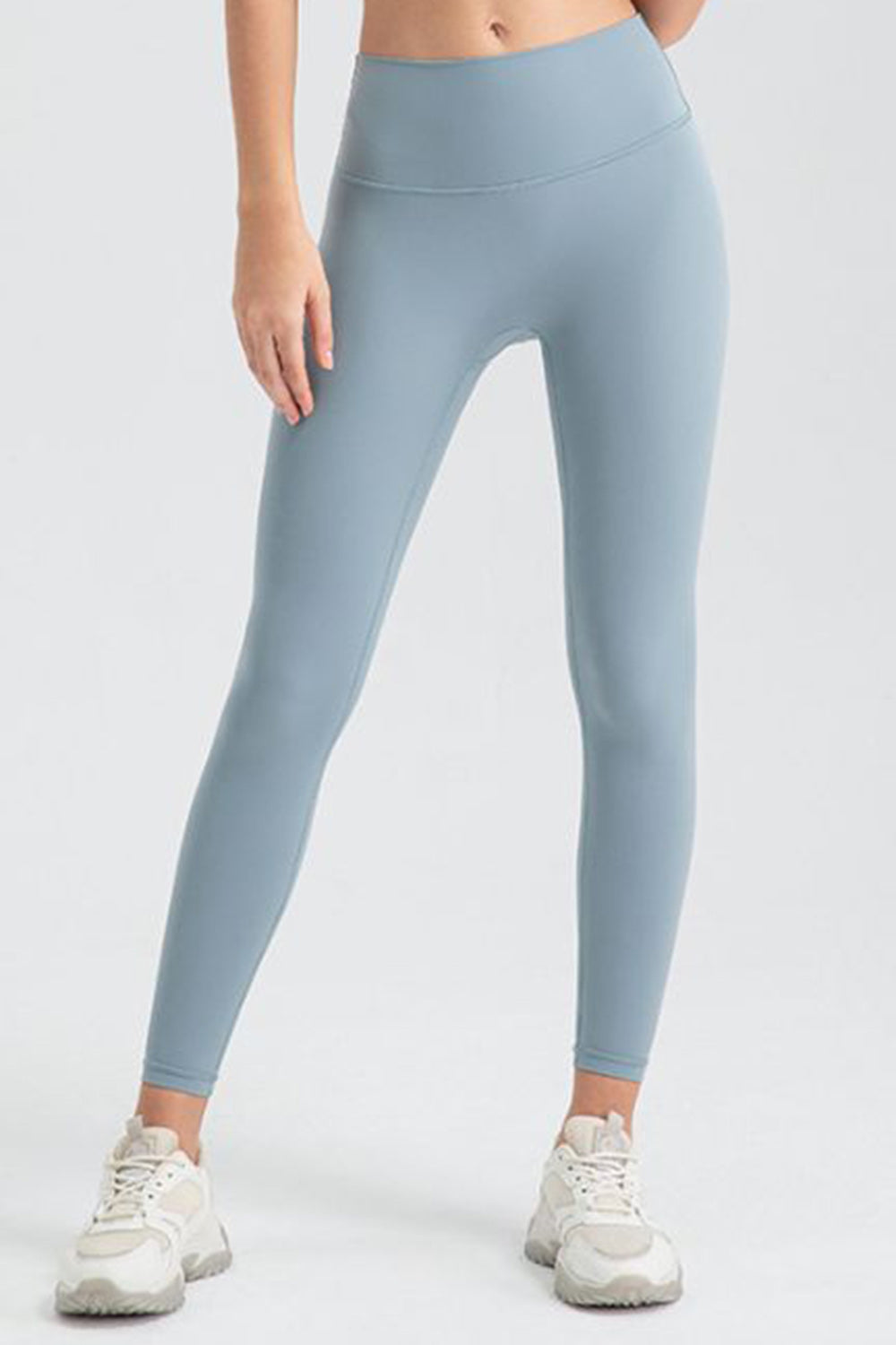 Wide Waistband Sport Leggings-Angel Casuals