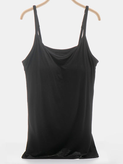 Scoop Neck Adjustable Strap Cami-Angel Casuals