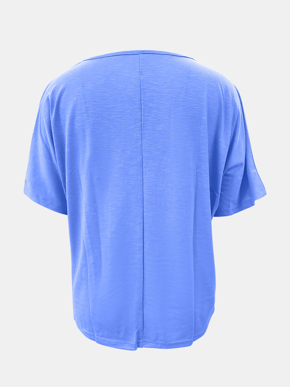Full Size Scoop Neck Short Sleeve T-Shirt-Angel Casuals
