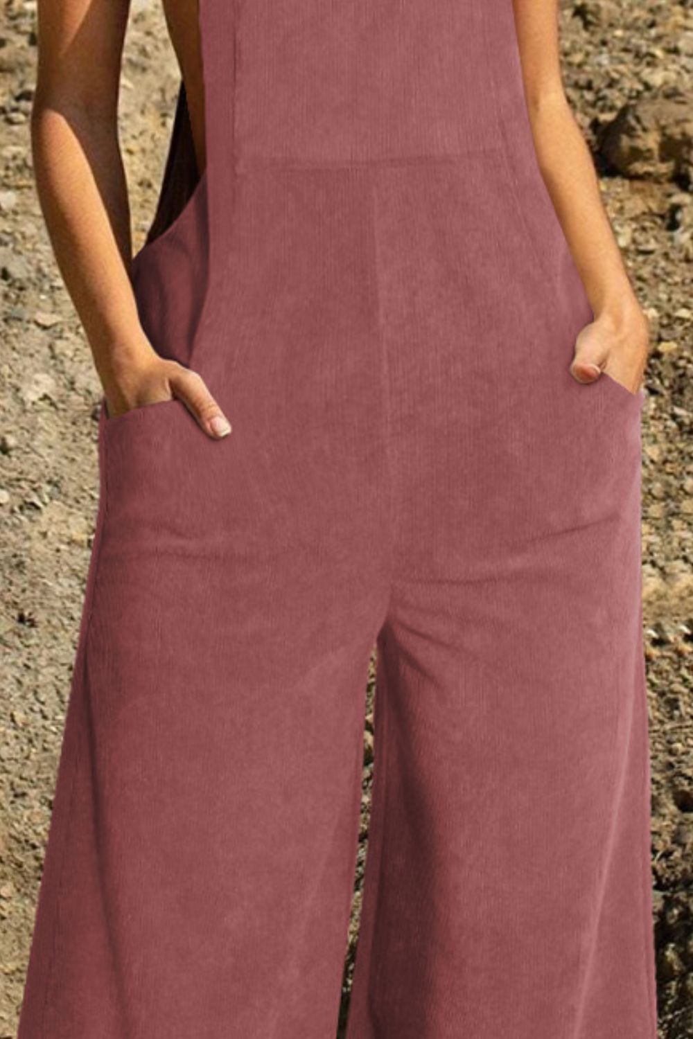 Pocketed Wide Leg Overall-Angel Casuals