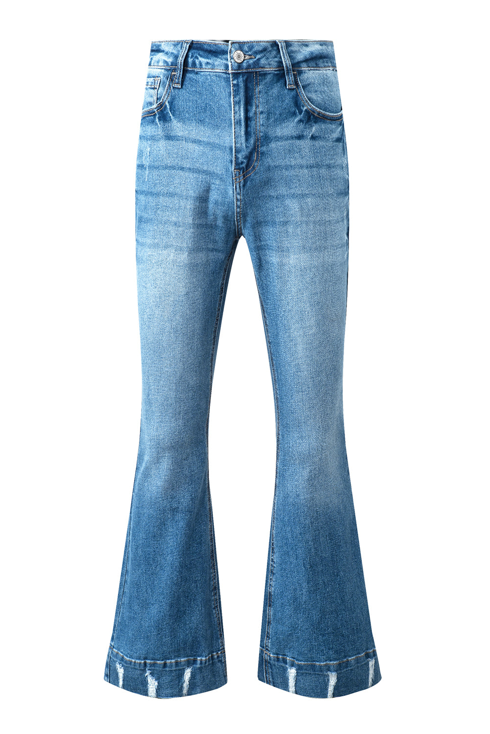 Cat's Whisker Bootcut Jeans with Pockets-Angel Casuals