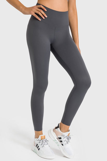 High Waist Ankle-Length Yoga Leggings-Angel Casuals