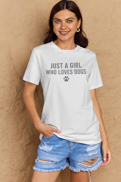 Simply Love Full Size Dog Paw Graphic Cotton T-Shirt-Angel Casuals