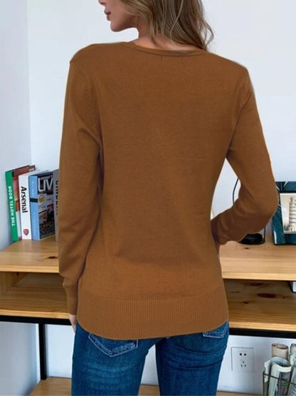 Button Up Long Sleeve Cardigan-Angel Casuals