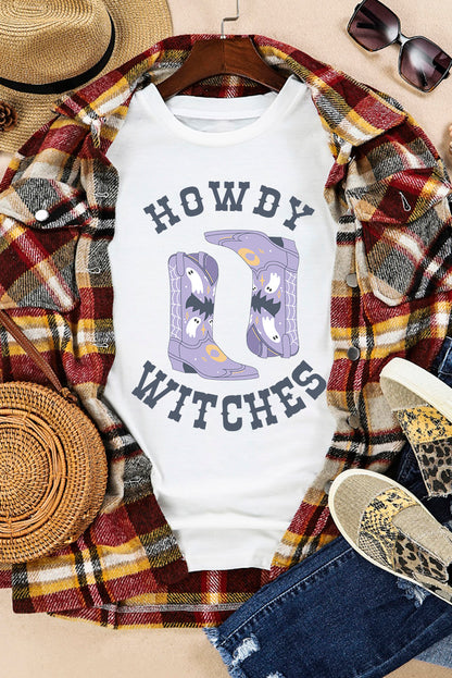 Graphic Round Neck Short Sleeve T-Shirt-Angel Casuals