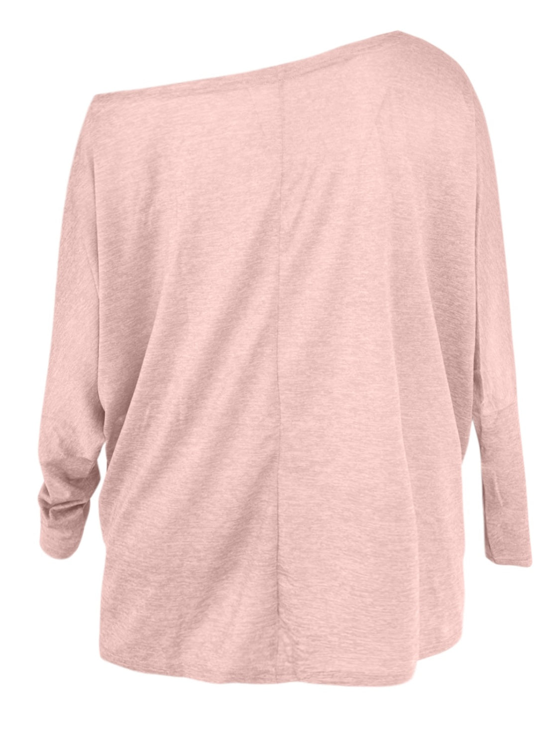One Shoulder Long Sleeve T-Shirt-Angel Casuals