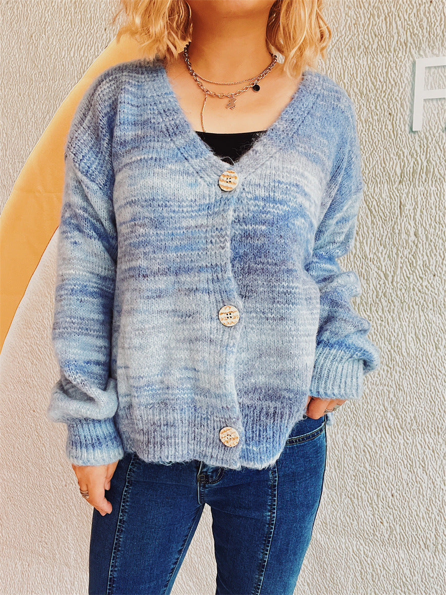 Button Up Long Sleeve Cardigan-Angel Casuals