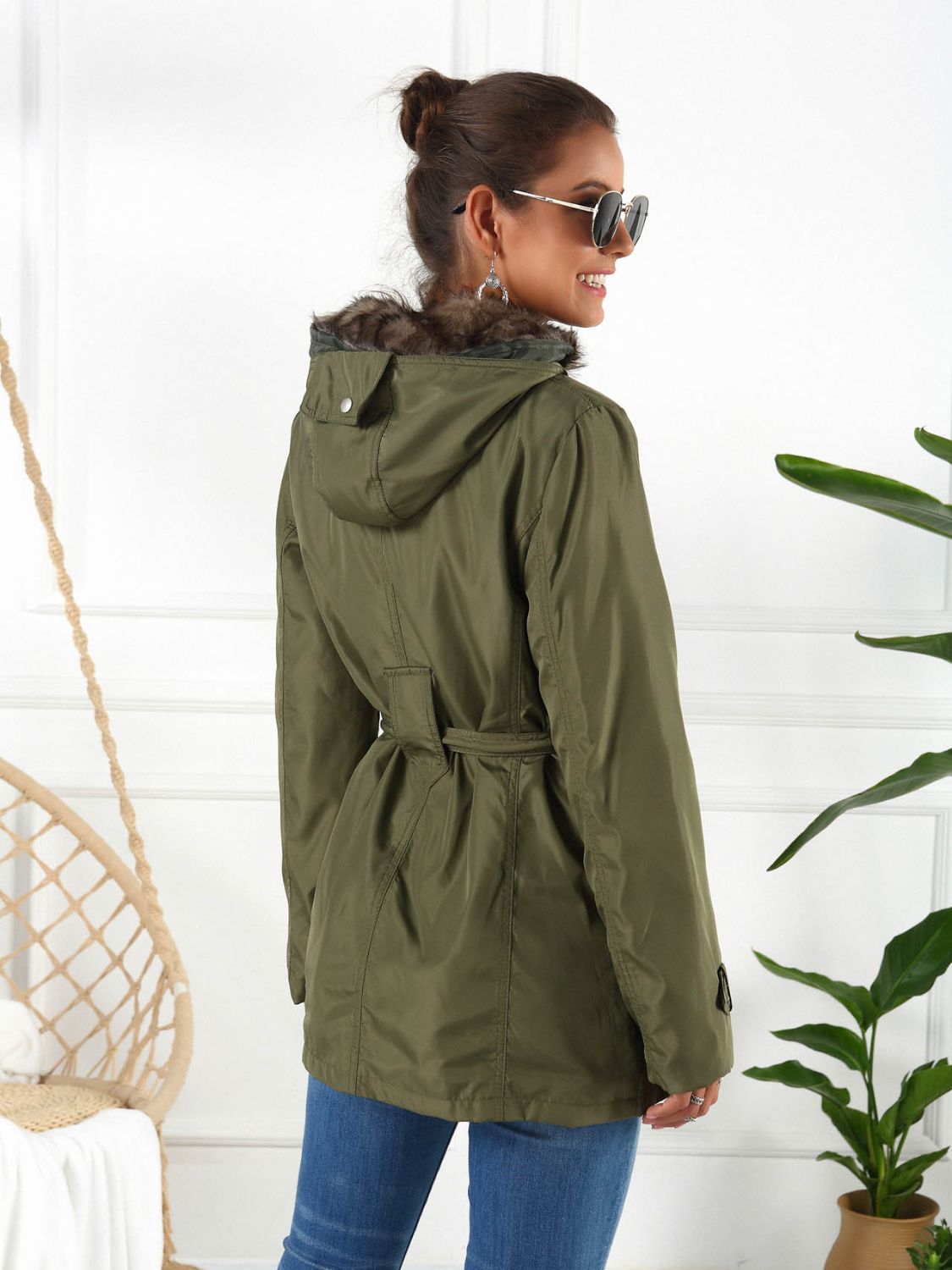 Ivy Lane Full Size Hooded Jacket with Detachable Liner (Three-Way Wear)-Angel Casuals