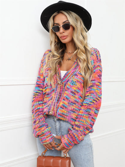 Angel Wings Button Up Dropped Shoulder Cardigan-Angel Casuals