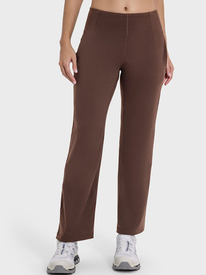 Pocketed High Waist Active Pants-Angel Casuals