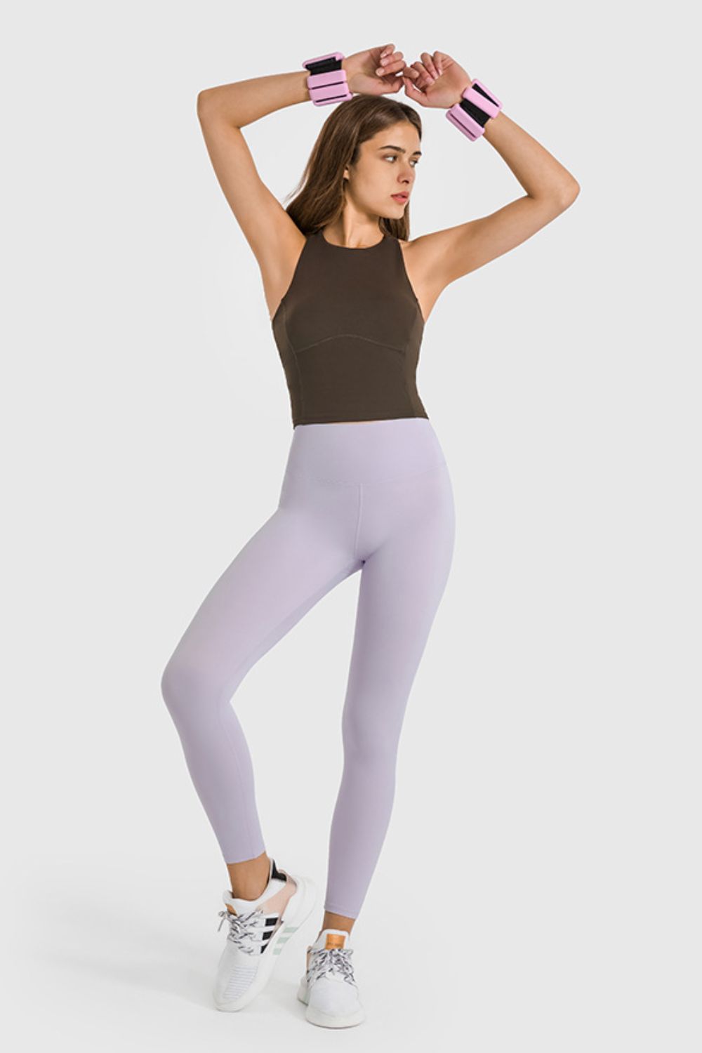 High Waist Ankle-Length Yoga Leggings-Angel Casuals