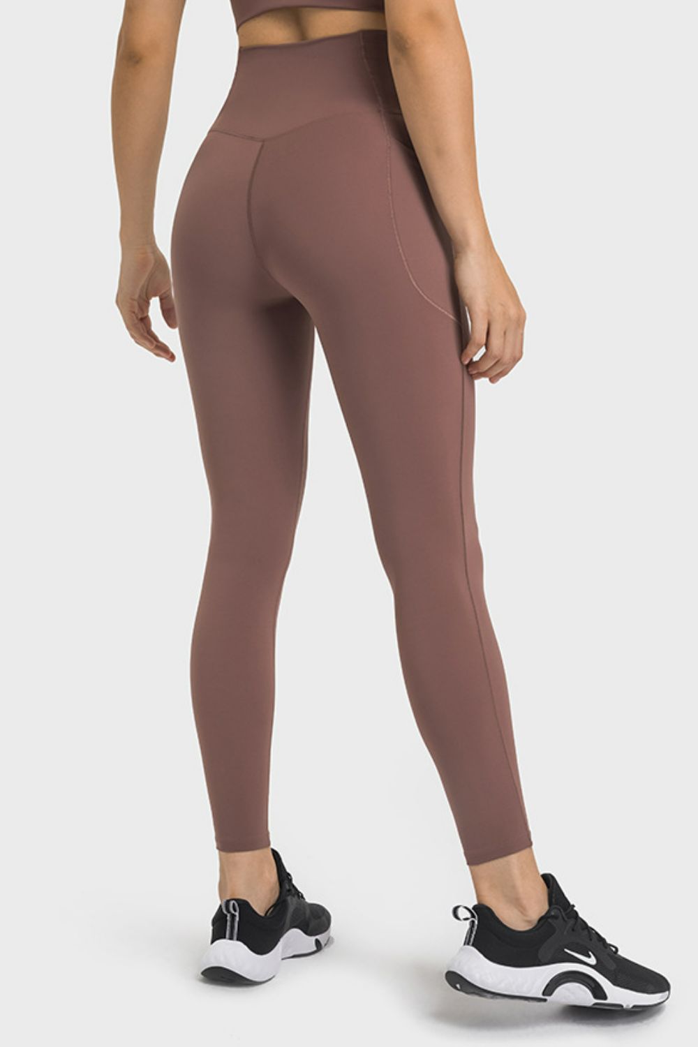 V-Waist Yoga Leggings with Pockets-Angel Casuals