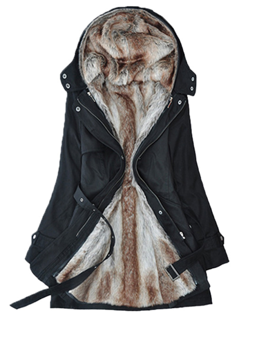 Ivy Lane Full Size Hooded Jacket with Detachable Liner (Three-Way Wear)-Angel Casuals