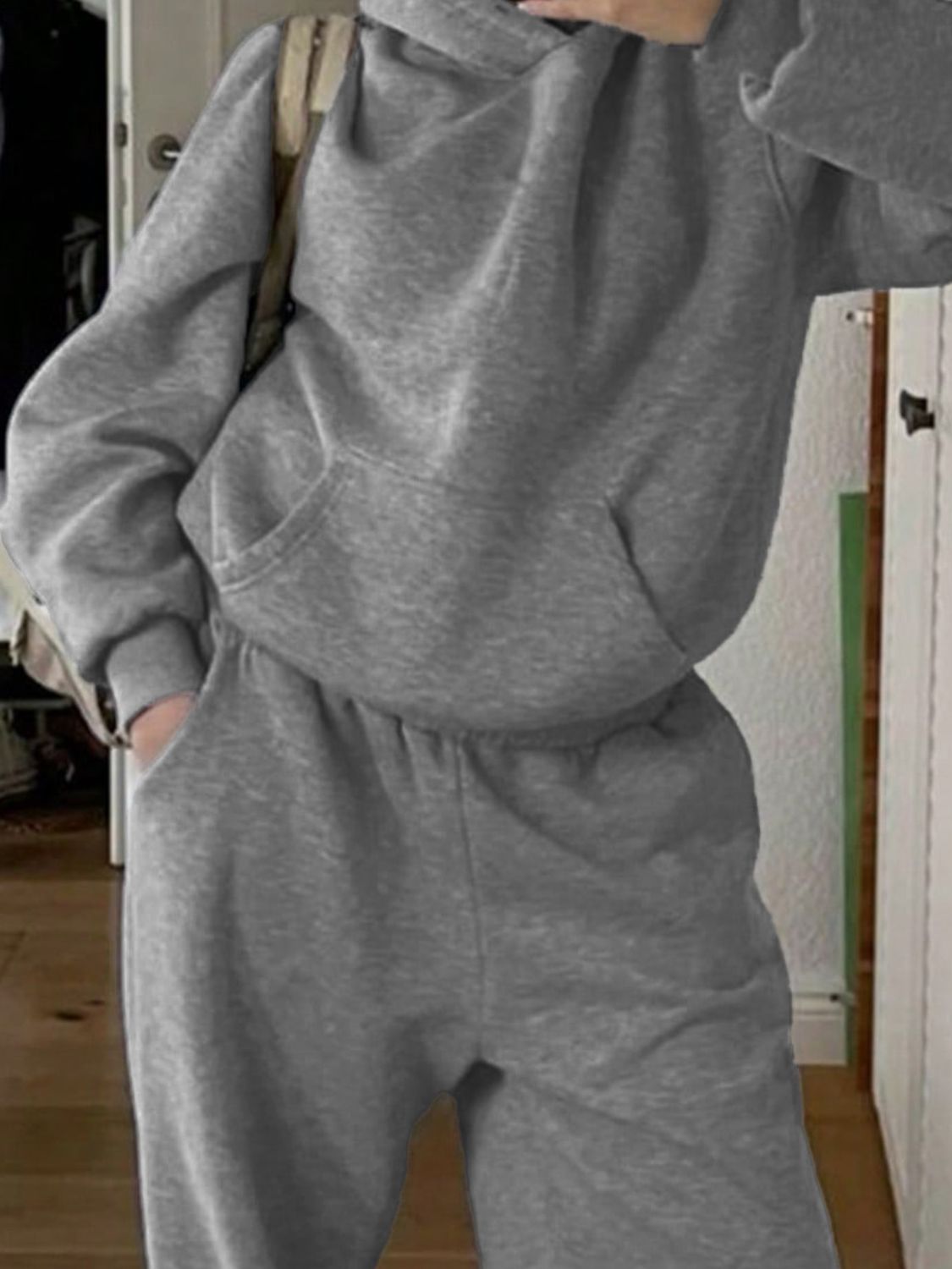 Devine Long Sleeve Hooded Jumpsuit with Pockets-Angel Casuals
