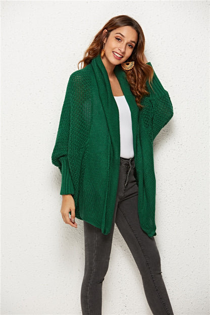 Angel Wings Open Front Batwing Sleeve Cardigan-Angel Casuals
