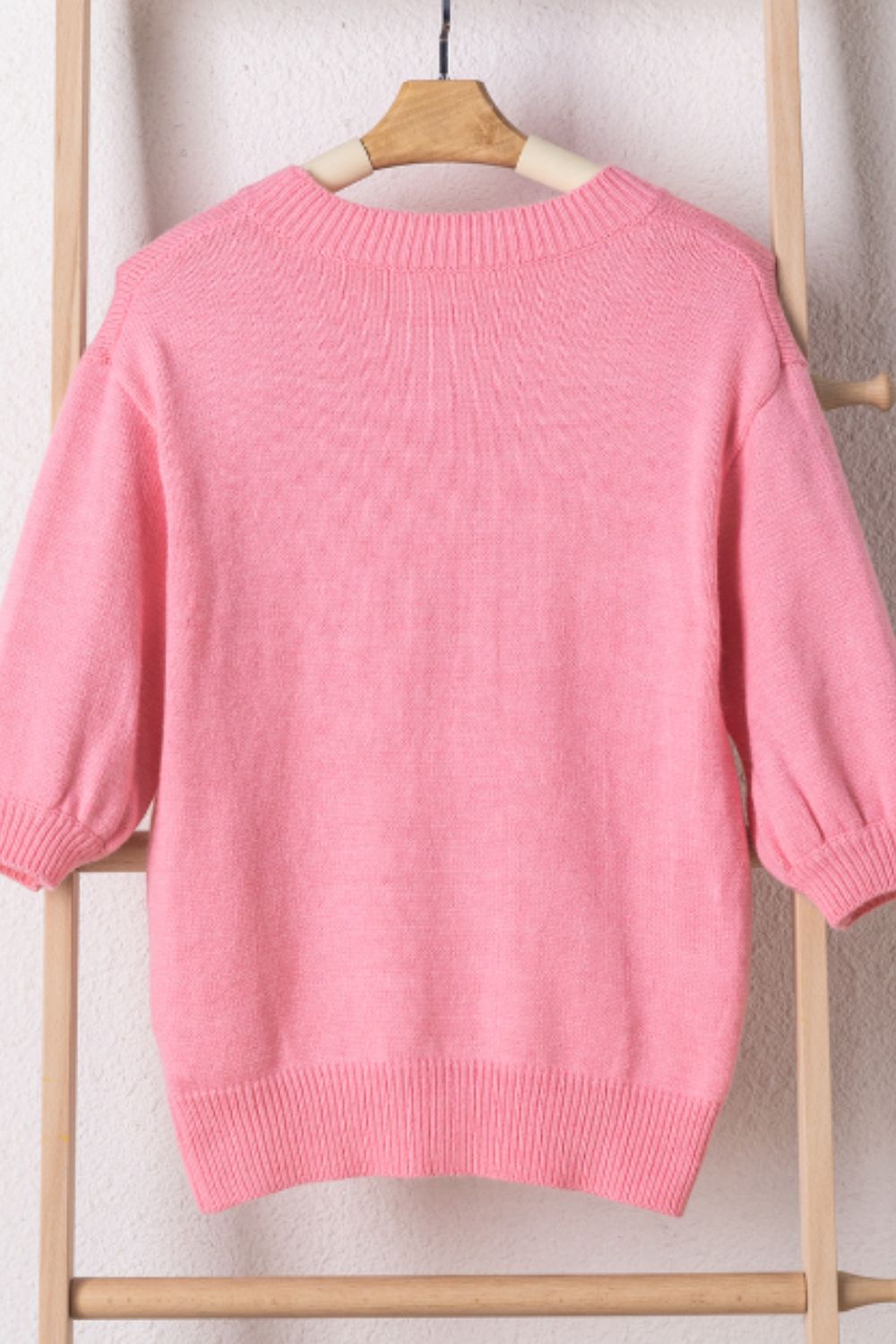 MOM Round Neck Half Sleeve Sweater-Angel Casuals