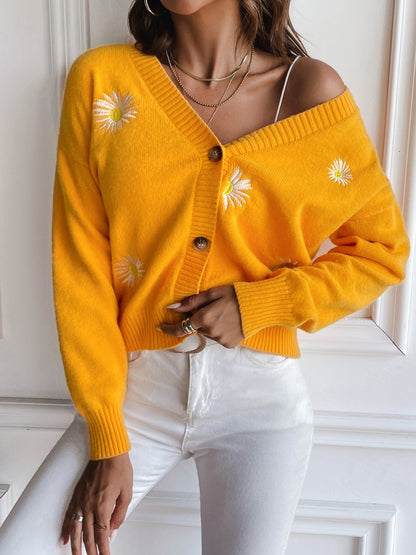 Floral Button Up Cardigan-Angel Casuals