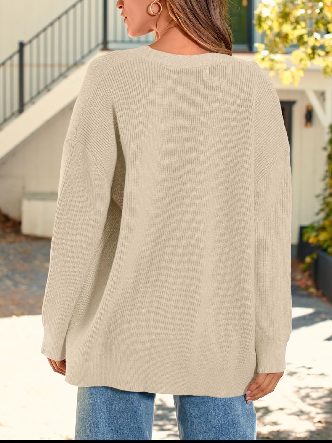 Button Down Long Sleeve Cardigan-Angel Casuals