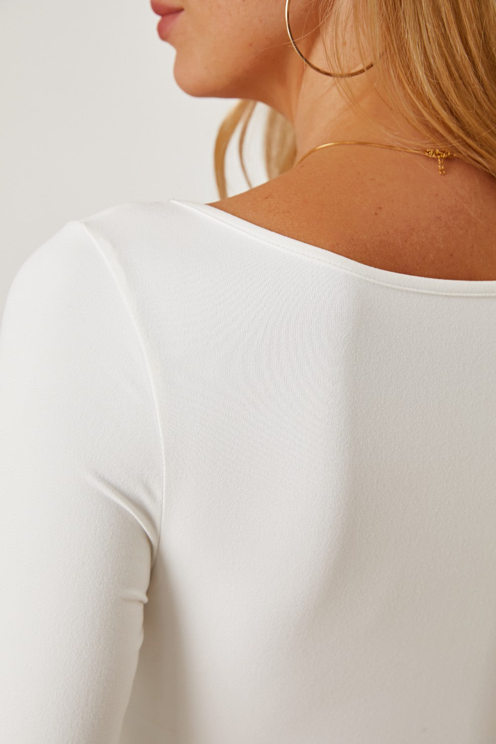 Ruched Long Sleeve T-Shirt-Angel Casuals