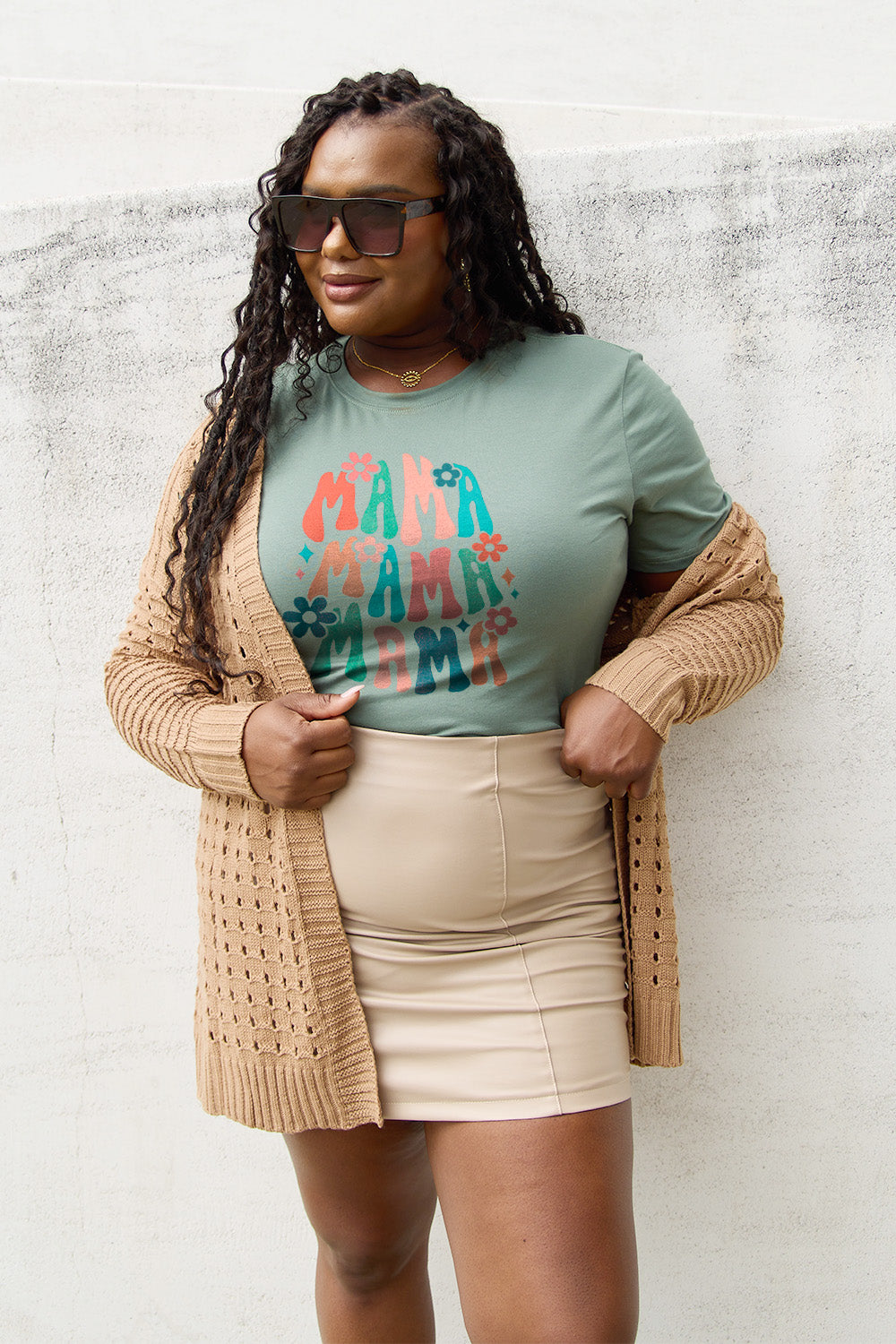 Simply Love Full Size MAMA Round Neck T-Shirt-Angel Casuals