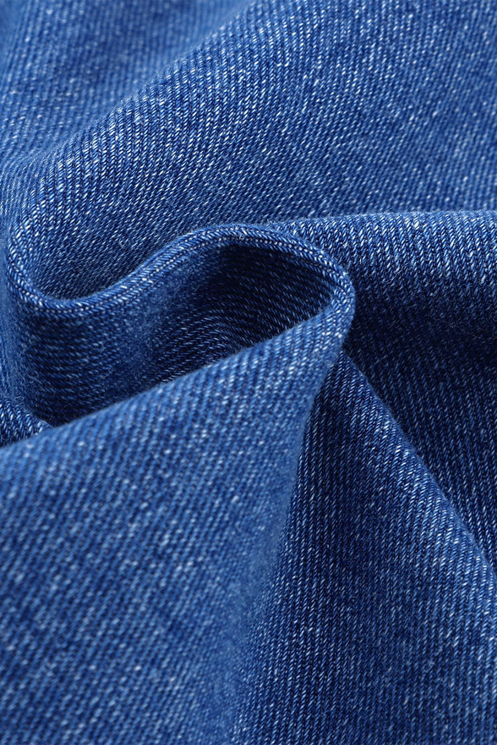 Collared Neck Button Up Denim Jacket-Angel Casuals