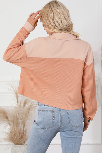 Button Down Dropped Shoulder Jacket-Angel Casuals
